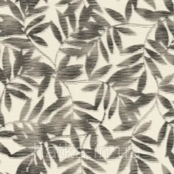 Шпалери вінілові на флізеліні Rasch Clasik 0,53х10 листя гілки ефект розмитості бежеві на білому Київ