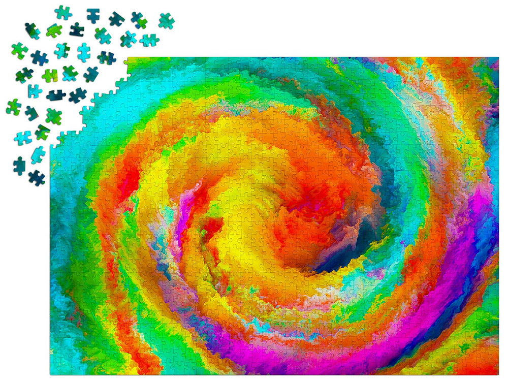 Пазл Барвистий градієнтний вихор - Colorful Gradient Swirl (Enjoy-1236) Киев - изображение 4