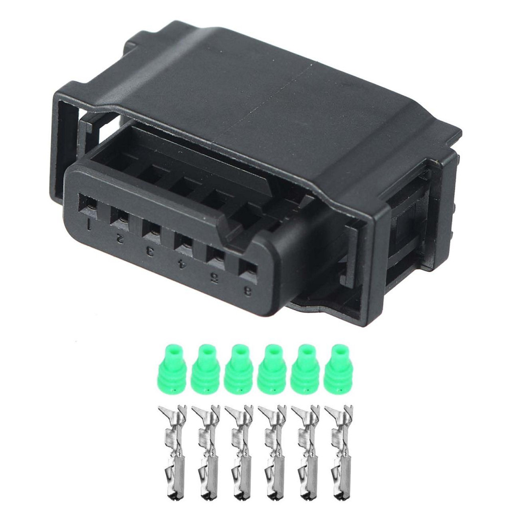 Разъем коннектор 6-кон., 872-665-001, Hirschmann Германия универс., Моторный отсек, BMW 41035 Киев - изображение 1