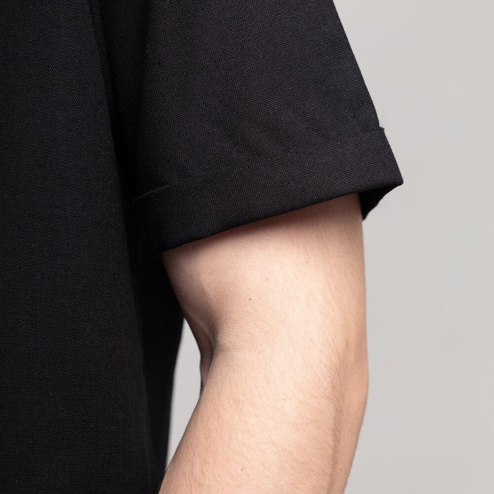 Чоловіча сорочка з коротким рукавом чорна Pobedov Molodist' Київ - фото 5