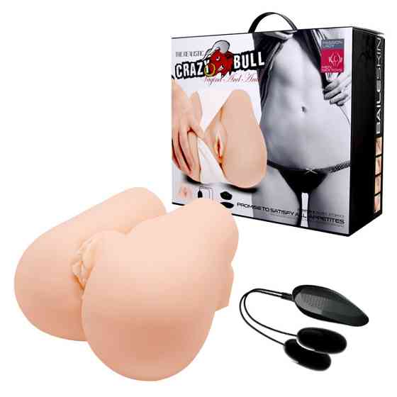 Мастурбатор CRAZY BULL Realistic Vagina and Anal Vibrating Sex Aura Київ