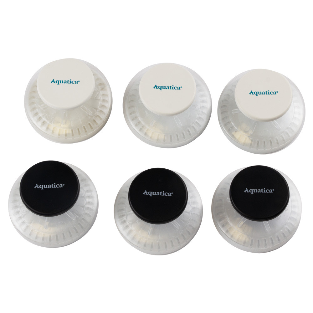 AQUATICA Крючки на вакуумных присосках s42 Ø40×40мм черный/белый (6шт) AQUATICA (9784282) Киев - изображение 1