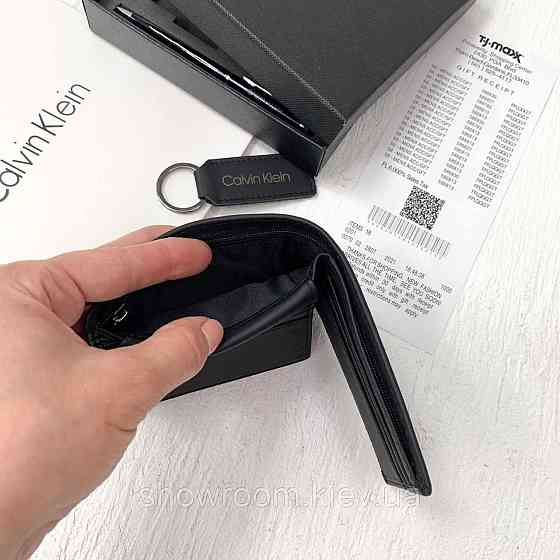 Чоловіче шкіряне портмоне в подарунковій упаковці Ск (8877-1) Київ