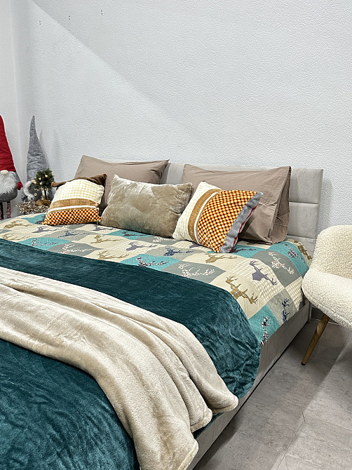 Ecotton Комплект постільної білизни Ecotton полуторний 150х215 см зелений Олені Коломыя - изображение 6