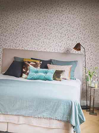 Шпалери текстильні 0.53х10.05 Rasch Textil Valentina класика завитки вензелі чорно сірі сірий металік Київ