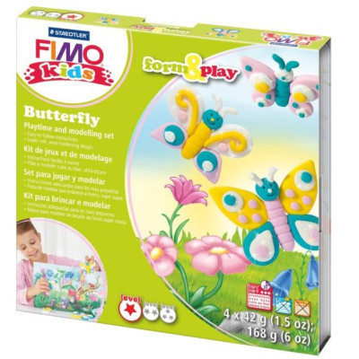 Набір для творчості Fimo Kids Метелик 4 кольори х 42 г (4007817806197) Вінниця - фото 1