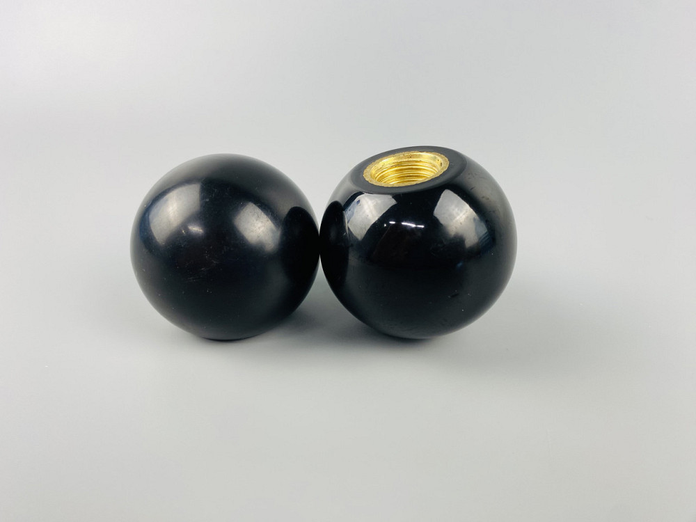 Наконечник важеля універсальний М16, D50 (шар чорний), латунна втулка різь внутрішня М16 Мукачево - фото 4