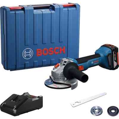 Шлифовальная машина Bosch GWS 18V-8 125мм, 18В, 1x4Ah, 0-11000об/мин, 1.6кг, кейс (0.601.9N9.021) Винница