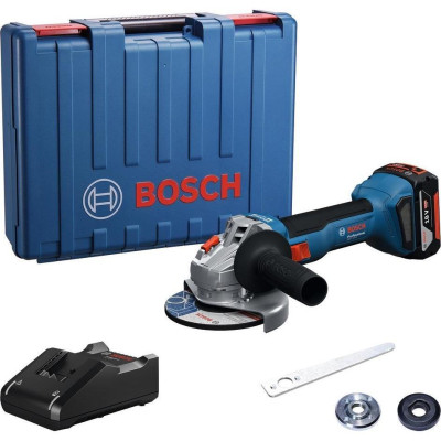 Шлифовальная машина Bosch GWS 18V-8 125мм, 18В, 1x4Ah, 0-11000об/мин, 1.6кг, кейс (0.601.9N9.021) Винница - изображение 1