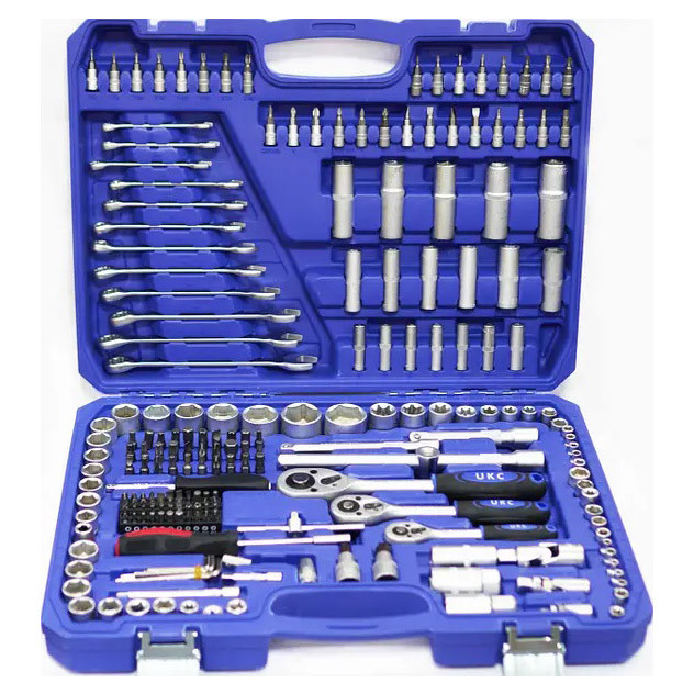 Великий професійний набір інструментів 216 предметів, CRV-сталь, Набір інструментів для авторемонту GN-70 Львів - фото 1