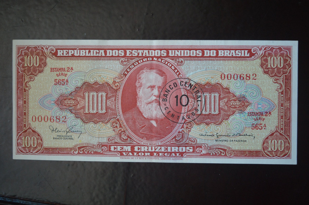 Бразилія 100 крузейро (БМ) 5 Полтава - фото 1