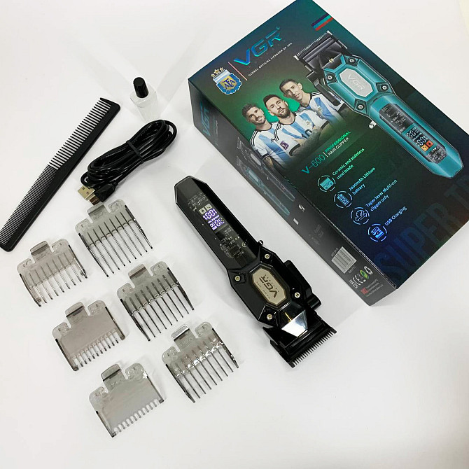 Машинка для стрижки с множеством насадок VGR V-600, Домашняя машинка аккумуляторная для стрижки волос RN-52 Львов - изображение 9