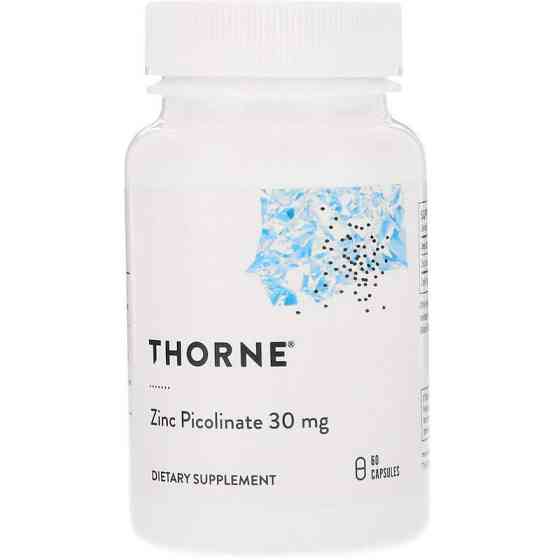 Цинк пиколинат усиленный, Zinc Picolinate, Thorne, 30 мг, 60 капсул Луцьк