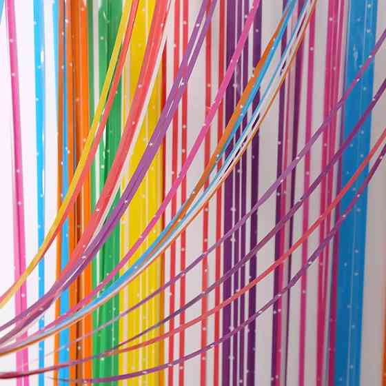 Дождик для фотозоны со звездочками 245 см на 1 м разноцветный Киев