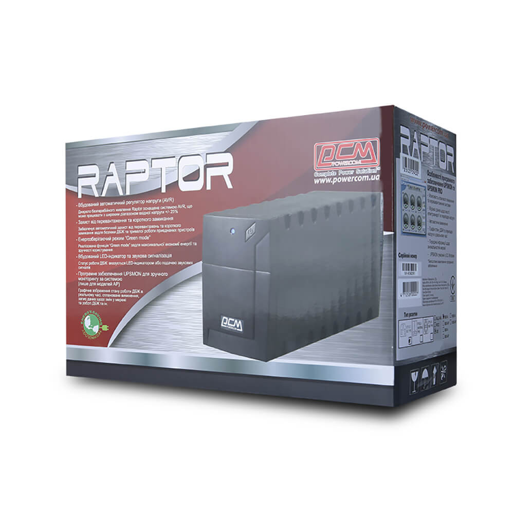 Джерело безперебійного живлення Powercom RPT-600AP IEC 600ВА / 360Вт лінійно-інтерактивне Киев - изображение 5