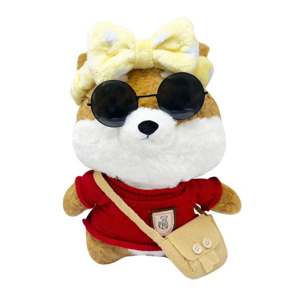 М'яка іграшка "Песик" K0201(Beige) одяг в асортименті, 30 см Вінниця - фото 3