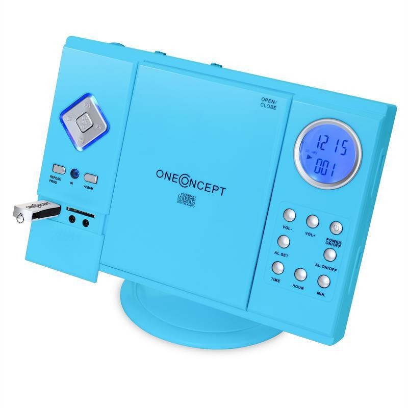 Стереосистема V-12 USB SD CD MP3 AUX FM Пульт дистанційного керування Синій Синій (Німеччина, читати Рівне - фото 3