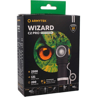 Фонарь Armytek Wizard C2 Pro Marnet USB White (F08701C) Винница - изображение 2