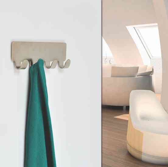 Планка с 4мя крючками 16 см самоклеющая Винница