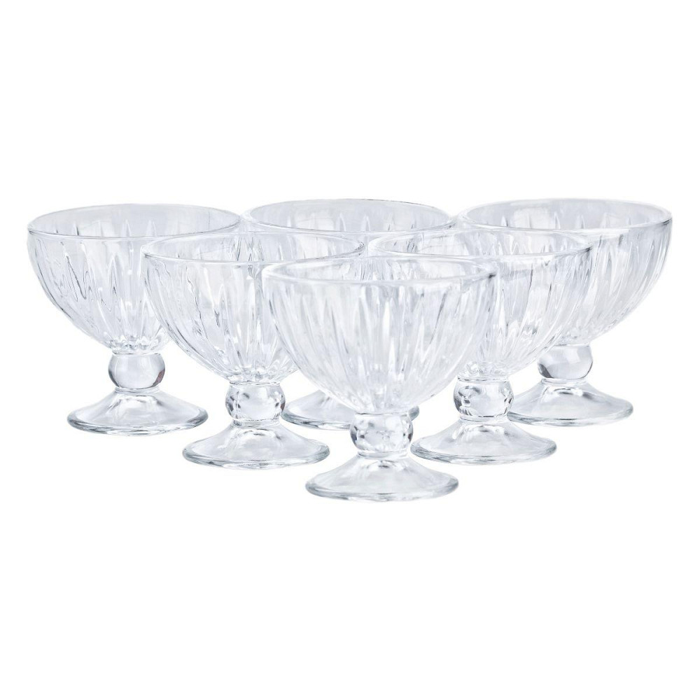 Креманки скляні прозорі 250 мл, набір 6 штук Київ - фото 1