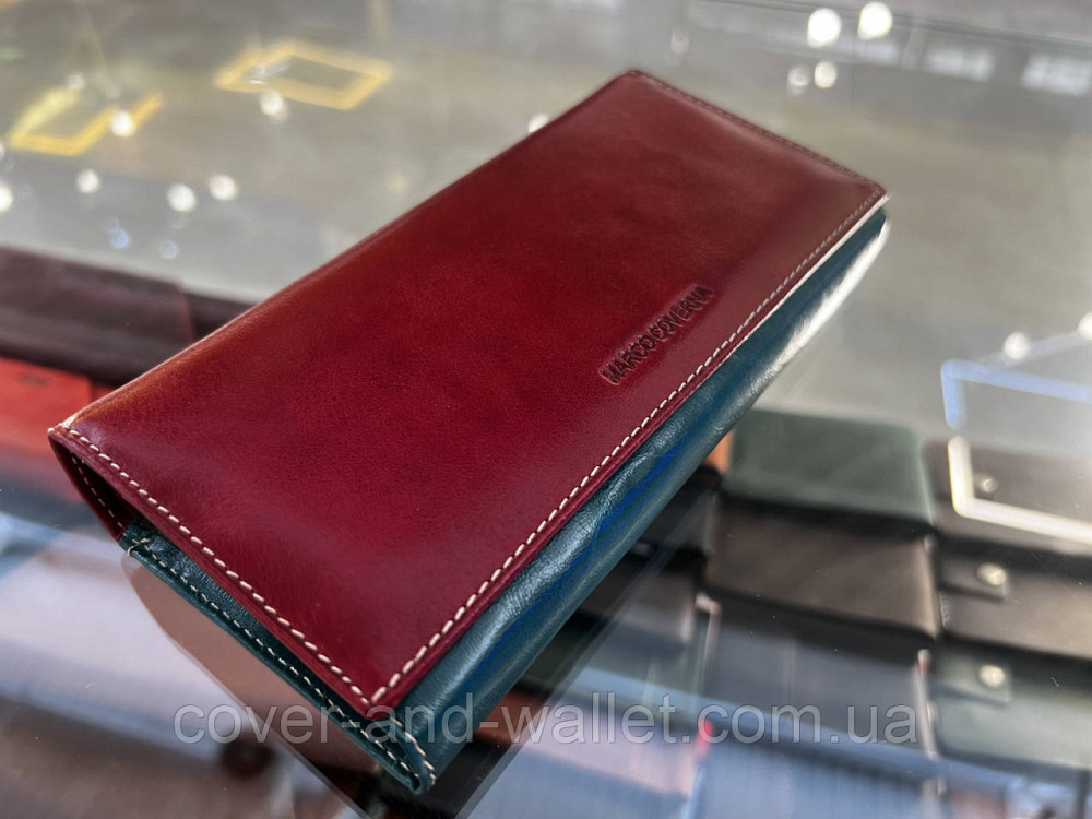 Класичний жіночий гаманець червоного кольору на магнітній фіксації Marco Coverna 2-6061 Київ - фото 9