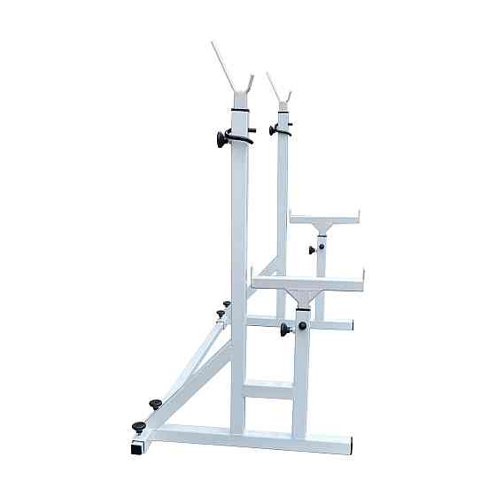 Стійки під штангу 40 на 40 мм зі страхувальними упорами Білий Київ