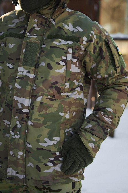 Чоловічий зимовий військовий мультикам бушлат  тактичний теплий зимовий бушлат  мультикам Львів - фото 7