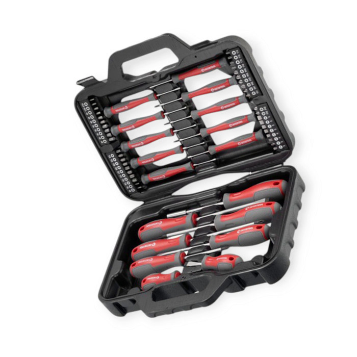 Набір викруток точних, стандартних та біт 58шт CrV (футляр) Мукачево - фото 1