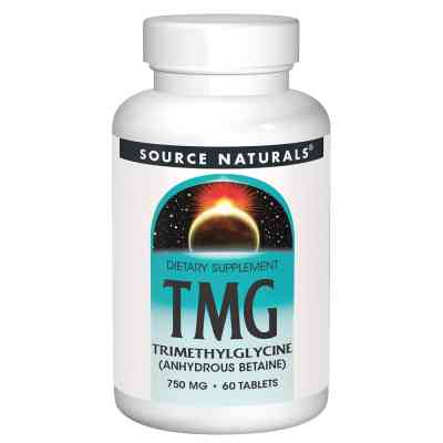 Вітамінно-мінеральний комплекс Source Naturals Триметилгліцин, ТМГ, TMG, 750 мг, 60 таблеток (SN0876) Вінниця