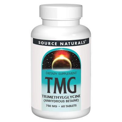 Вітамінно-мінеральний комплекс Source Naturals Триметилгліцин, ТМГ, TMG, 750 мг, 60 таблеток (SN0876) Вінниця - фото 1