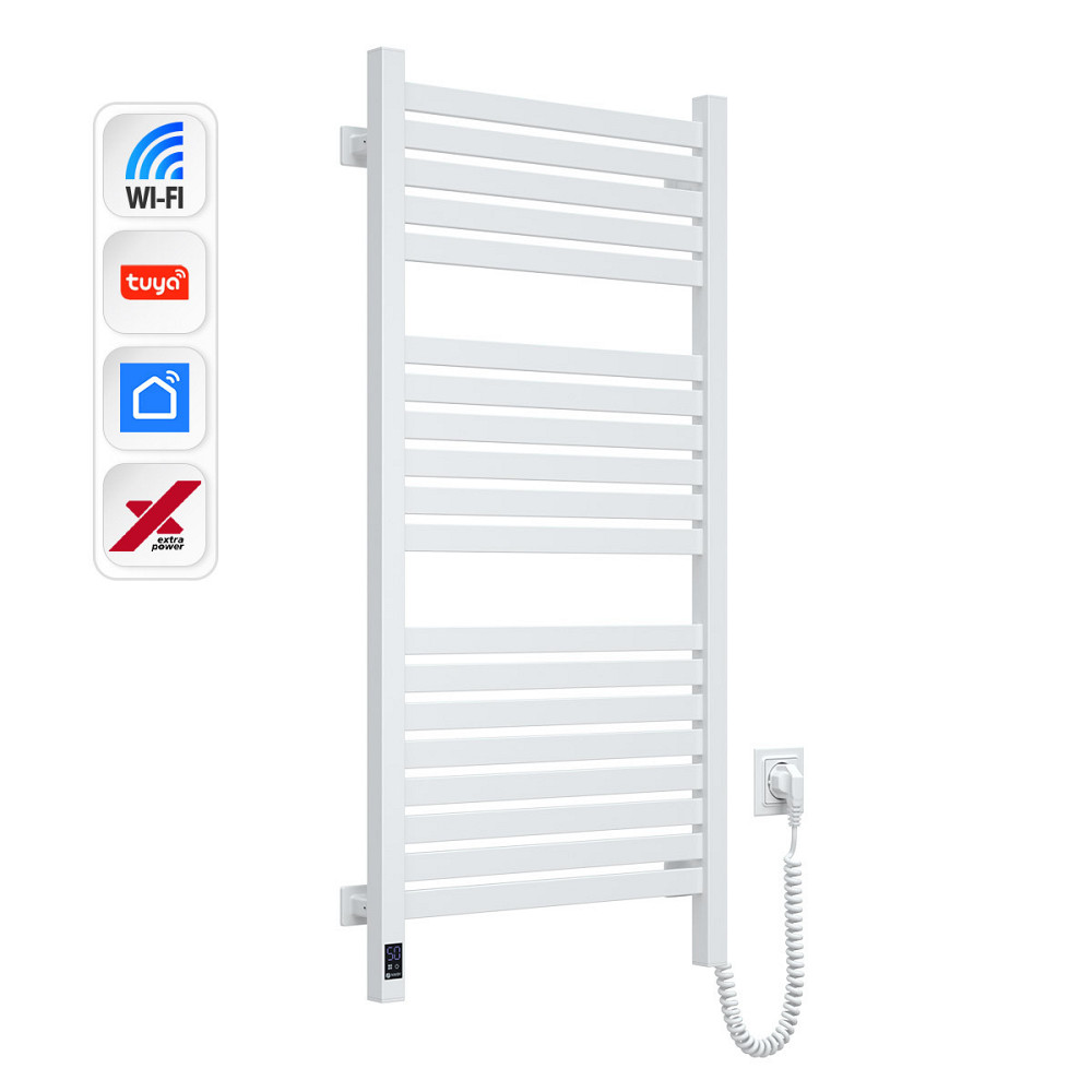 Електрична сушарка для рушників NAVIN Авангард X 480х1000 Sensor з WI-FI правобічна, біла Київ - фото 2