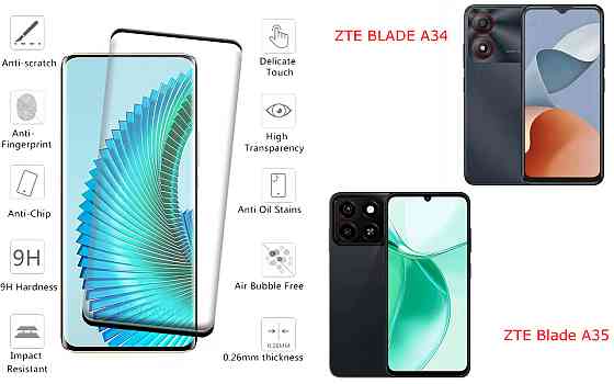 Захисне скло HyperGlass Pro для ZTE BLADE A34, ZTE Blade A35 – максимальна чутливість та захист Київ