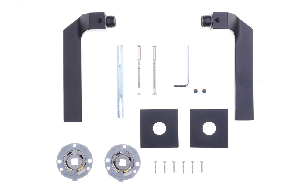 Ручка Linea Cali, модель GIRO хром матовый Черный Киев - изображение 6