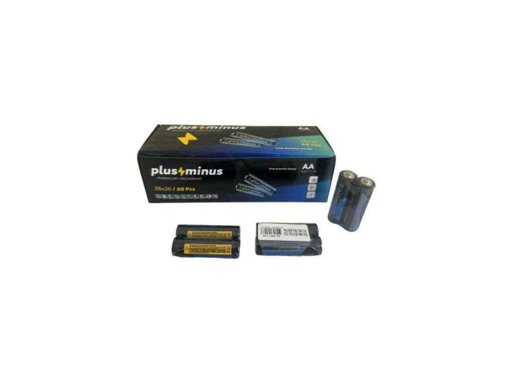 Батарейка лужна LR6/AA 2шт арт.01868 ТМ PLUS MINUS Киев - изображение 1