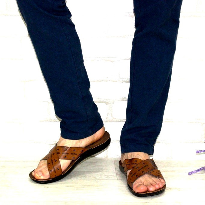 Чоловічі Шльопанці капці Adidas Сланці Руді Адідас ( розміри: 40,41,42,43,44,45) Дніпро - фото 2