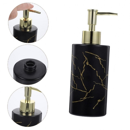 Диспенсер дозатор скляний для рідкого мила Black Wave 350мл Вінниця - фото 2