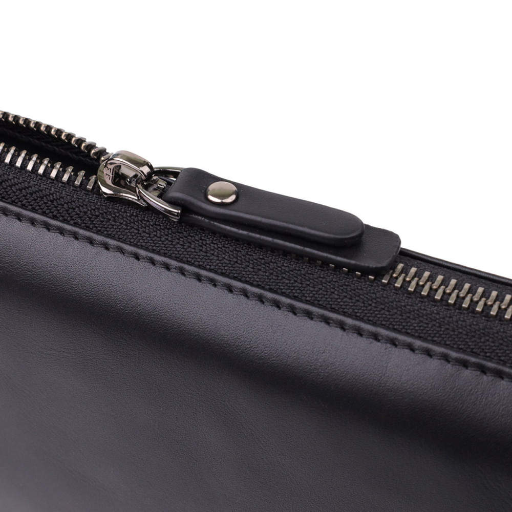 Чоловічий клатч із натуральної шкіри Чорний (Vintage) Київ - фото 10