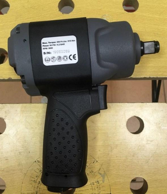 Пневмо гайкерт TOPTUL 1/2" для СТО будинку гаража 610N/m 9600об/мін полегшенийKAAC1645 Чернігів - фото 5