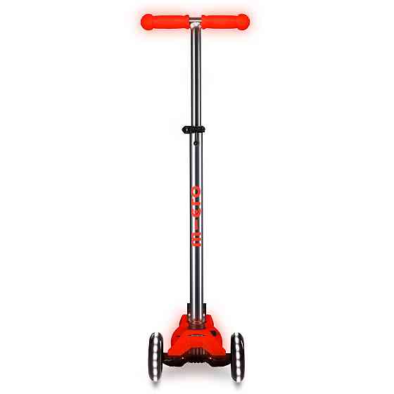 Самокат Micro серії Maxi Deluxe Glow LED – Червона аура Дніпро