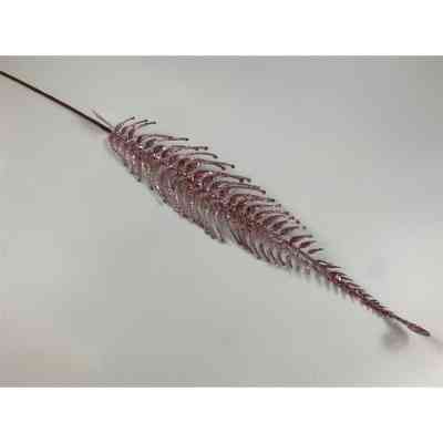 Декоративная ветвь YES! Fun Перо Папоротника 100 см, розовое золото, глиттер (974589) Винница