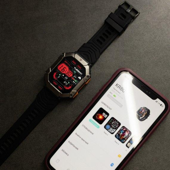 Умные смарт часы Smart Racer K+ с компасом (Черные) Киев - изображение 7