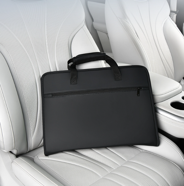 Столик - сумка автомобильный для ноутбука и на руль и спинку сиденья для планшета принятия пищи Черный Экокожа Кременчуг - изображение 9