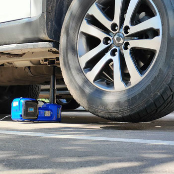 Домкрат гідравлічний електричний 2 т, 135-360 мм (кейс) + компресор 10атм/35л/0,6м шланг/прикурювач Мукачево - фото 7