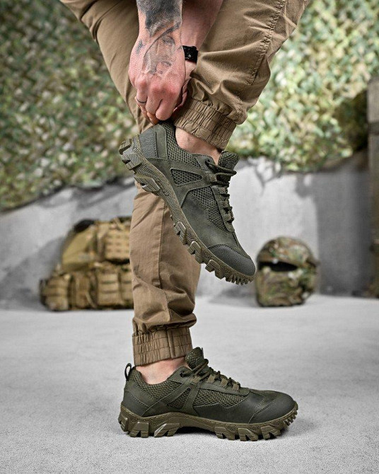 Тактичні кросівки OMEGA сітка олива ДЛ6570 Одеса - фото 14