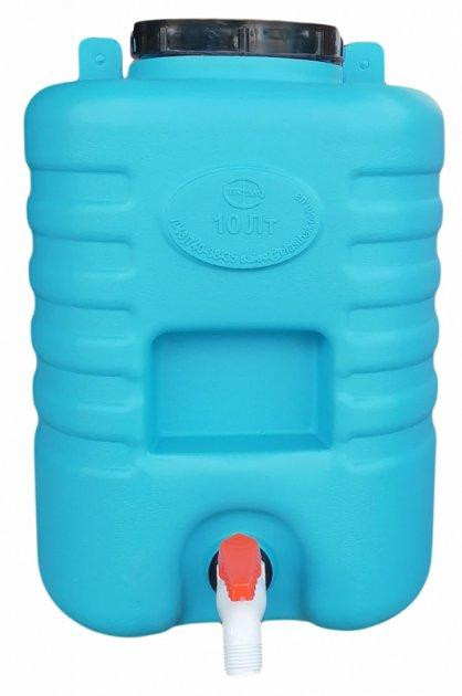 Рукомийник  пластиковий 10л бак для води з краном для дачі Дніпро - фото 1