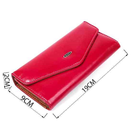 Кошелек женский из гладкой экокожи KIVI 19074 Розовый Киев