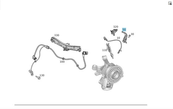 Mercedes-Benz  A1665454340 Тримач електропроводу датчика ABS на задньому правому поворотному кулаку ML/GLE W166 GL/GLS X166 GLE Coupe C292 Одеса