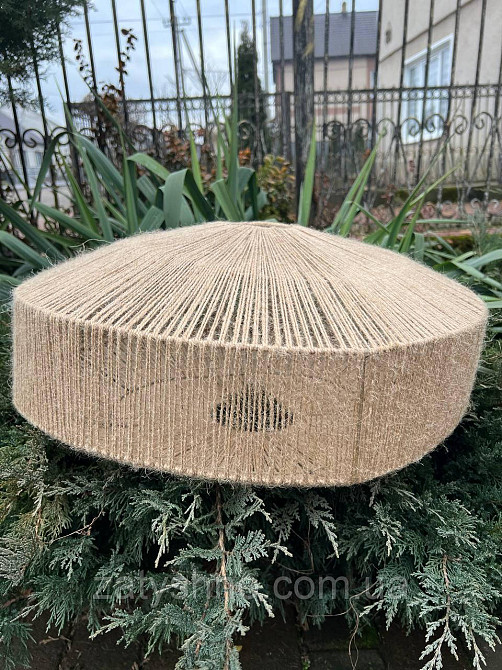 Люстра плетеная   круглая из джуготвой нити Киев - изображение 9