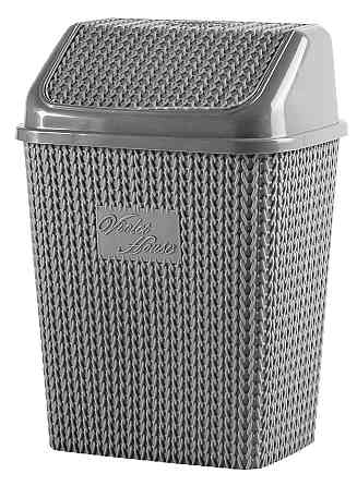 Контейнер для сміття Violet House 0026 Віолетта ANTRASIT 10 л (6851435) Київ