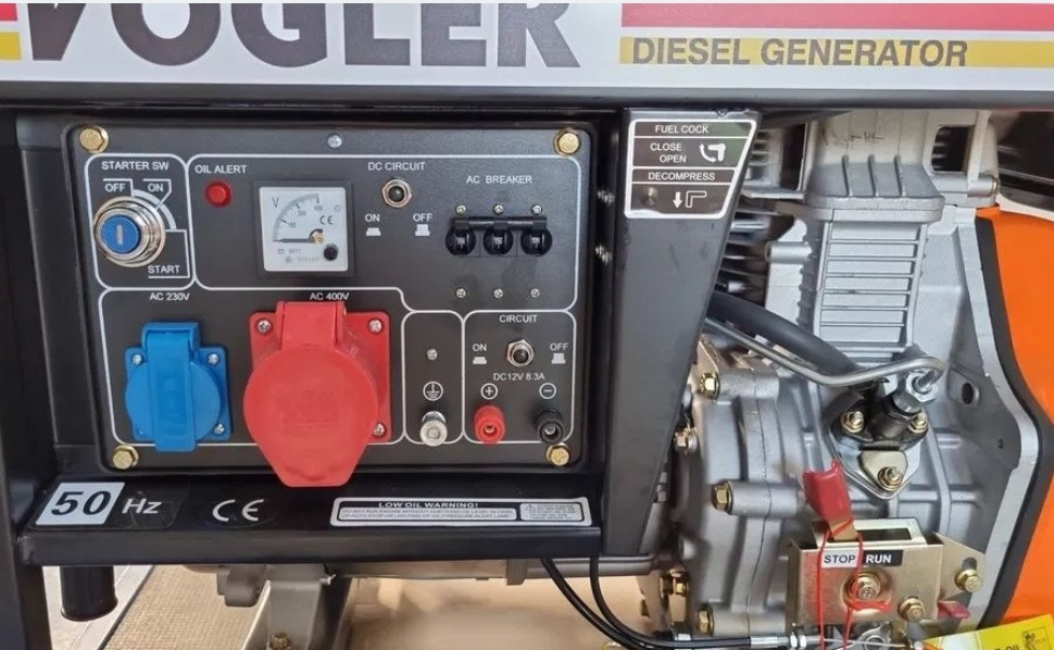 Генератор дизельный VOGLER 5,5кВт 3 фазы, модель SS8500DS3 Харьков - изображение 6